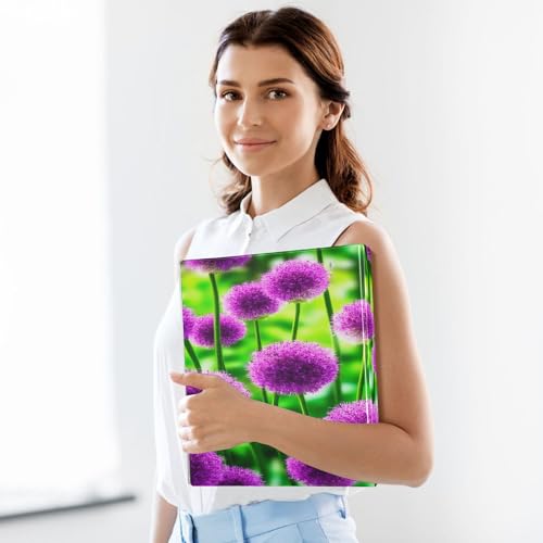 Xpdkjwd Scallion Flower Element 3 Ring Binder Can Hold 200 Letter Size Binders, Suitable for Home, Office, Dormitory, 2Pcs
