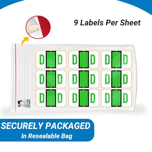 Alphabet Labels for File Folders, A to Z Plus Mc Desk Set with File Box and Indexes, Doctor Stuff, 2034 Labels, Jeter/TAB 5100 - JRAM Compatible Alpha Stickers Series, Medical Chart Labels