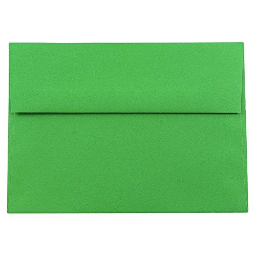JAM PAPER A8 Colored Invitation Envelopes - 5 1/2 x 8 1/8 - Green Recycled - Bulk 500/Box