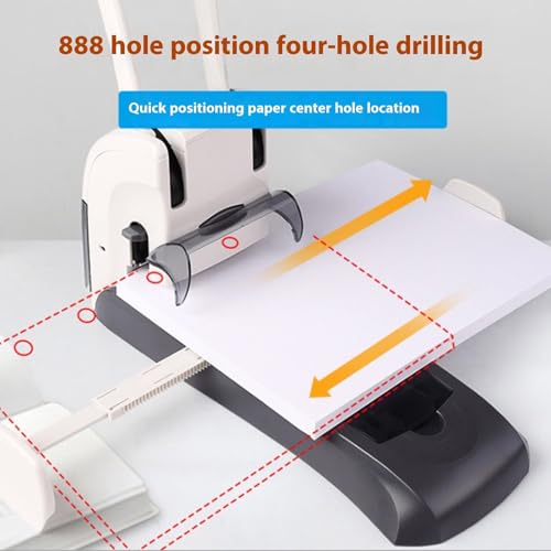 JAMIEKA Heavy Duty Two Hole Puncher 200 Sheets Capacity Paper Hole Punches Ergonomic Handle Labor Saving Industrial Hole Punches