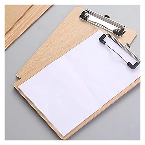 Filing Envelopes Writing Pad School Supplies Note Board Wooden Clipboard Storage File Folders Board Paper Holders Clip Board Office Plastic Folders (Color : A)