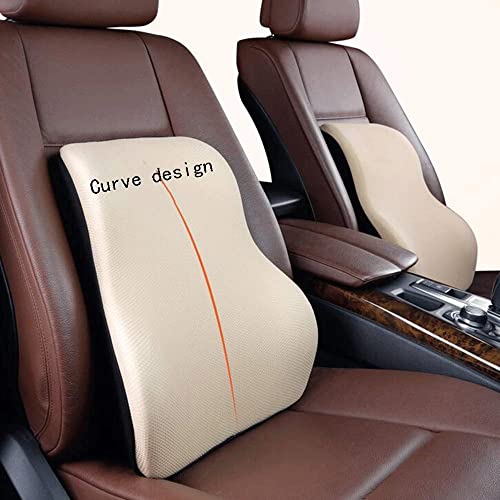 KHMCRSDO Lumbar Pillow - Full-Back High-Rise Full-Height Backrest for Office Furniture and Car Seats Ergonomic Comfort Pad to Ease Sofa Shaws Under Sciatica