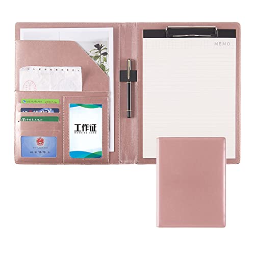 Padfolio Organizer Binder,portfolio, A4 Padfolio Portfolio Case Portfolio Folder Binder Organizer Folder Business Folder Notepad Folder with PU Leather Folder Writing Pad Gift Resume Portfolio for Wom