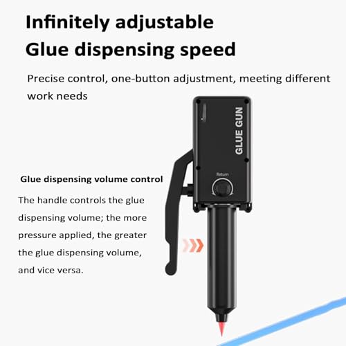 DOJBK Electric Dispenser Tools, Electric Liquid Glue Gun, Precise Glue Control and Drip Prevention, Automatic Back Suction, for LCD Screen Frame Bonding, Home Repairs