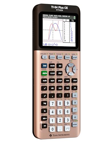 TI-84 Plus CE Graphing Calculator Texas Instruments, Rose Curve Gold