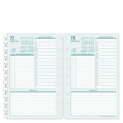 FranklinCovey - Original One Page Per Day Ring-Bound Planner (Classic, Jan 2027 - Dec 2027)