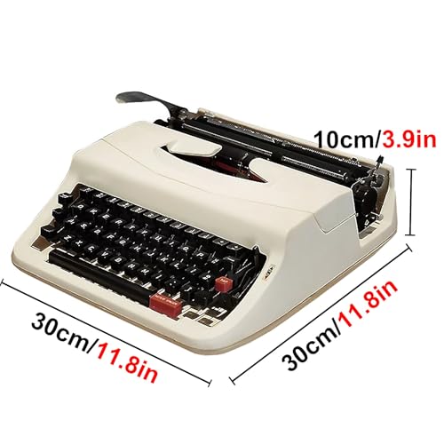 FQEXNFW Old-Fashioned Traditional Portable Manual Typewriter,Vintage Typewriter for a Nostalgic Flow - Manual Typewriter Portable,Normal Typing,Easy to Use,Literary Gifts for Writers
