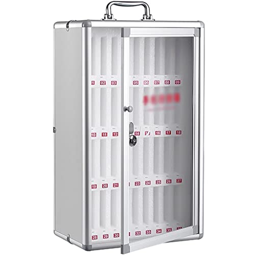 Wall-Mounted Cell Phones Storage Cabinet, Mobile Phone Storage Safe Deposit Box, Office Storage Cabinet with Lock, Pocket Chart Cell Phone Holder for Classroom (Size : 36)