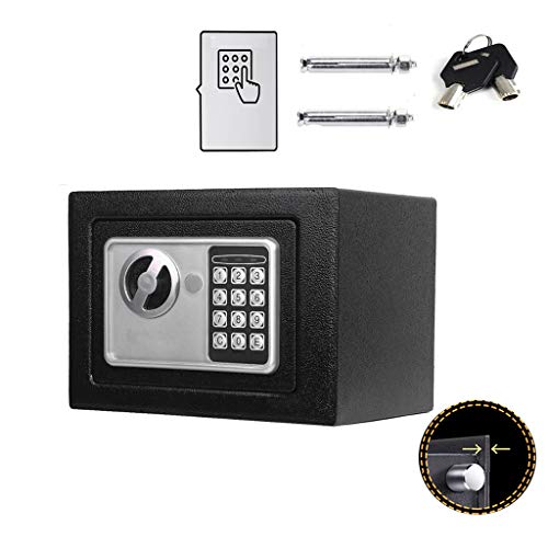 TBLOTYD Box with Keys, Waterproof Wall Mountedng Steel Safe Security Box 23 X 17 X 17Cm, for Home Office School Hotel Safe