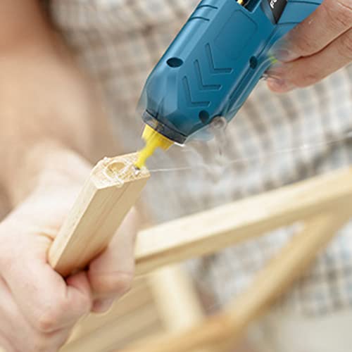 TEOYETTSF High Temp Heater Melt Hot Glue Gun 40W DIY Household Industrial Heat Mini Recharge With 10pcs 7mm Sticks
