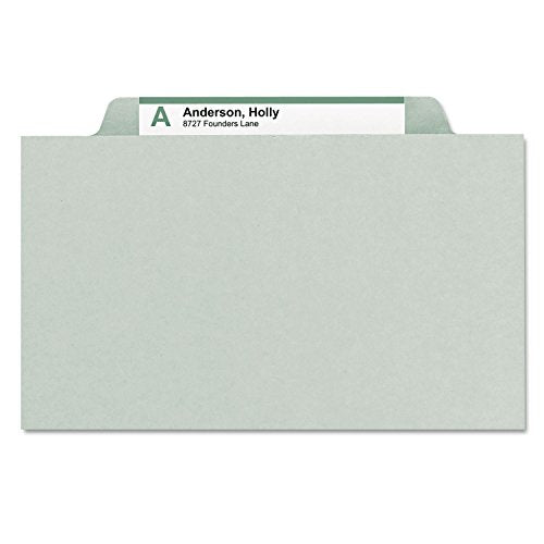 SMD13234 - Smead 13234 Gray/Green Pressboard File Folders