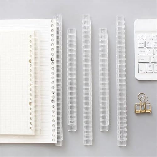 100pcs Plastic Leaf Binder Rings for Loose Leaf Paper, Book Rings, 8.26-10.62 Inch