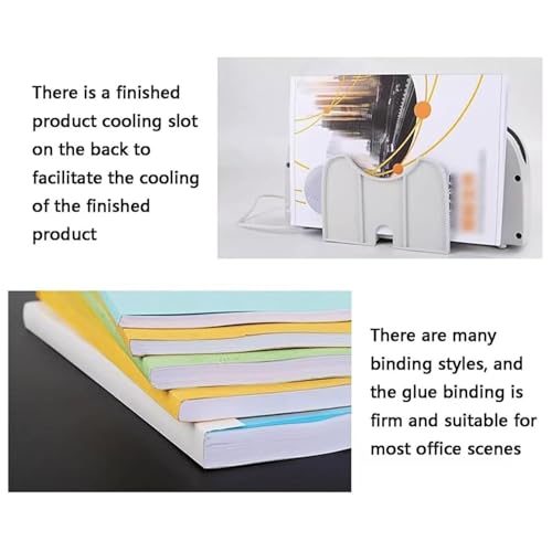 COYEUX Hot Glue Binding Machine, Hot Melt Electric Binding Machine, A4 Thermal Binding Machine, 1 Minute Quick Binding, with Max Binding Thickness 33mm, for Photo Album