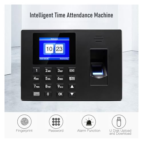 Time Clocks, Clock Attendance Control Machine With Fingerprint, Time 2