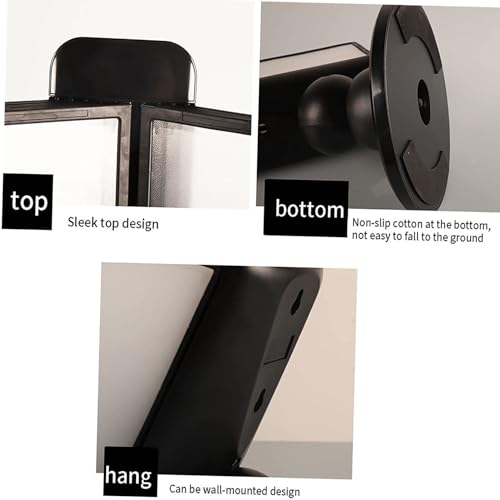 NIKAIDD Desk Reference Organizer - Rotatable Desktop Reference System, 20 Double-Sided Panels, 40 Sheet Capacity, Catalog Display Rack, Letter-Size, for Office/Home Display and Storage A4 Documents