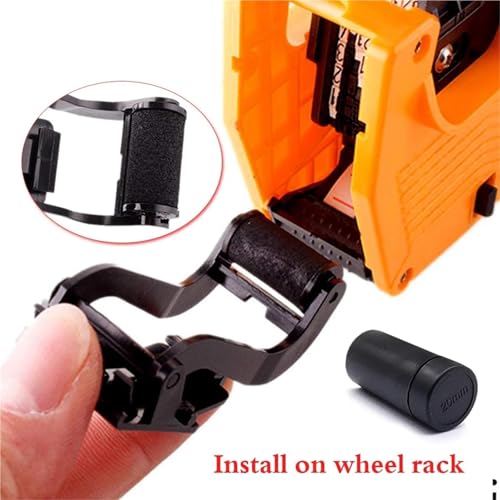 MX-5500 8 Digits Tag Gun with 4000 Sticker Labels and 1 Ink Coding Machine Labelling Gun Kit for Retail Stores(Yellow)