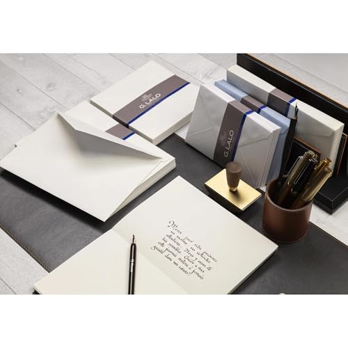 G. Lalo 162 x 229 mm Verge Envelopes, White, Pack of 25