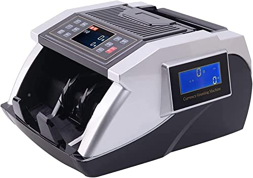 JIQHOHX Money Counter Counterfeit Currency Detector for Currency Anti- Counterfeiting Fraud Bill Counter Business Grade Money Counting Machine