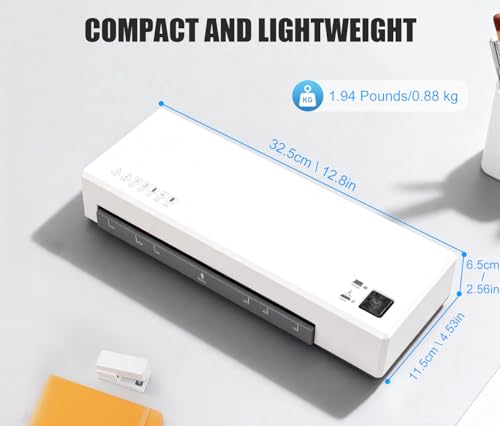 Buyounger 9 Inch Thermal & Cold Laminator Machine, A4 Set with 60 Sheets