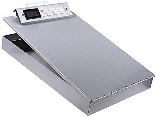 Saunders 11025 Redi-Rite Aluminum Storage Clipboard 1-Inch Clip Cap 8 1/2 x 12 Sheets Silver