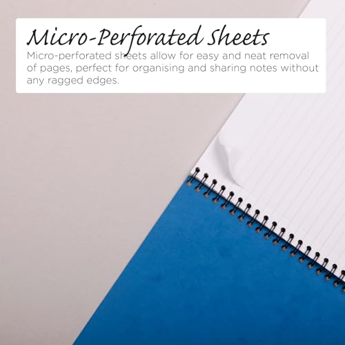 Clairefontaine 3154Z - Set of 10 Notemakers Europa Spiral Notebooks - A4 21x29.7 cm - 120 Detachable Lined Pages - 90 g White Paper - Glossy Card Covers - Random Colours