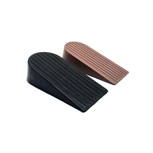 UOHLCX Extra Large Door Stop Black Rubber Wedge Floor Heavy Duty Bottom Plug Top Stopper(D)