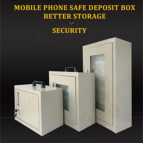 EliteBloom Wall-Mounted,Lock Box Phone,Office Storage,Mobile Stand,Phone Storage,Multifunction Organizer Storage Rack,Metallic-40Slots