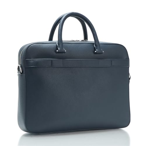 BOSS, Ray Soft Leather Brief Case, colony blue, PCE.