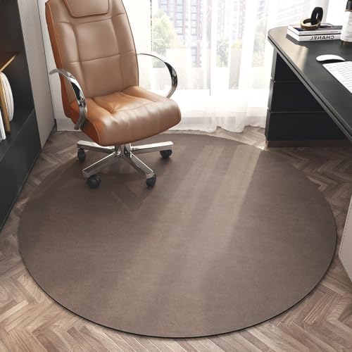 CWAQWC Hard-Floor Chair Mats Large Round Anti-Slip Floors Protector