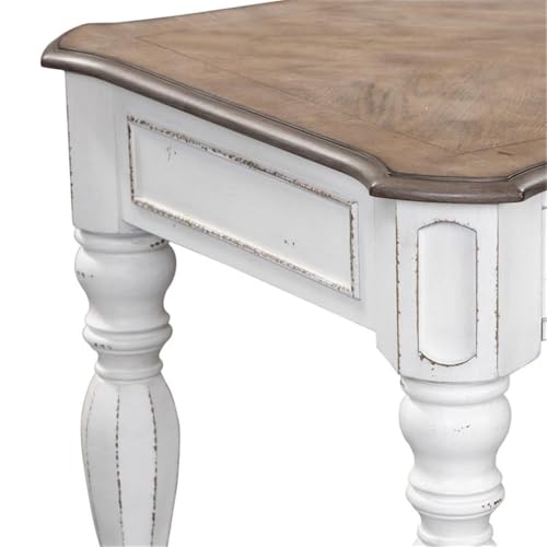 Liberty Furniture Industries Magnolia Manor Lift Top Writing Desk, W56 x D28 x H30, White