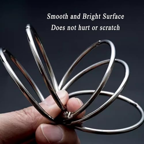 Binder Rings, 40Pcs DIY Book Cards Binder Rings, Small Memo Card Loose Leaf for School, Home, Office(51mm)