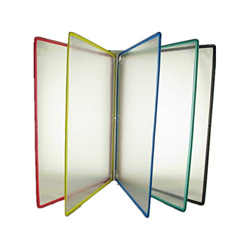 KGDJBGSE Wall Mounted File Holder A4 Folder Organizer Hanging Flip Display Magnetic(5 pages)