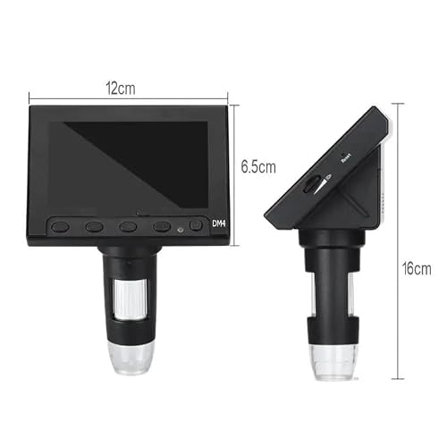 ZTBH Microscope Accessories Kit 1000x 2.0MP Digital Electronic Microscope with 8LED and Stent Microscope Slides