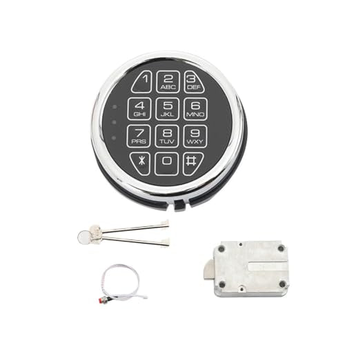 Electronic Safe Lock Kit Replacement with Digital Keypad and Solenoid Lock