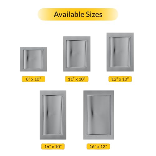 CRL CTDB12 Standard Drop in Deal Tray 12" Width x 10" Depth Brushed Stainless Steel Finish
