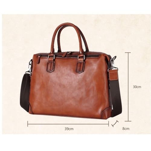 STBTOO Luggage Bags Messenger Bags Men's Leather Shoulder Bags Briefcases Handbags Laptop Bags Casual Daypacks(1)