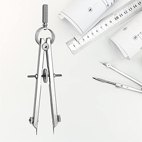 TEDILUVI Practical Bow Divider Spring Compasses Multifunction Leather Printing Protractior Drawing Tool for Engineering