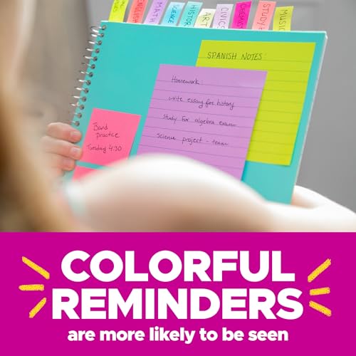Post-it Super Sticky Dispenser Pop-up Notes, 18 Sticky Note Pads, 1620 Sheets, 3 x 3 in., 2X Sticking Power, School and Oﬃce Supplies, Use with Post-it Note Dispensers, Playful Primaries Collection