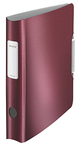 Leitz Lever Arch File, Assorted, A4, Curved Spine 6.5 cm Width, Elastic Fastening, Light polyfoam, Style Range, 11090099 (Pack of 5)