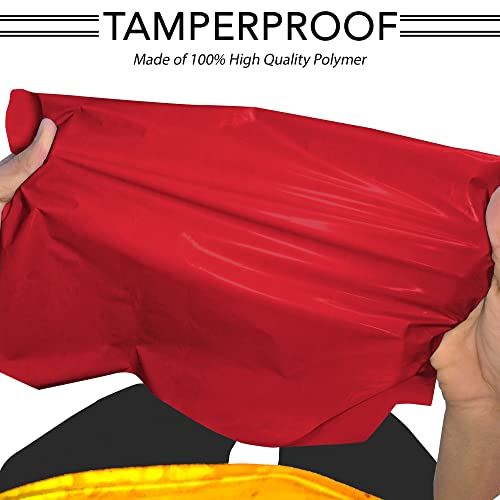 100x Strong Large Mailing Postal Postage Bags 6 x 9" Packaging Mailers, iSOUL [Use in Parcel, Delivery, Shipping, Mail, Package] [Plastic Envelopes] Red