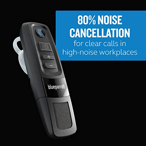 BlueParrott C300-XT MS Noise Cancelling Bluetooth Headset–Hands-Free Wireless Headset Programmed with Access to Microsoft Teams Walkie Talkie,Long Wireless Range with Superior Sound,IP65-Rated, Black
