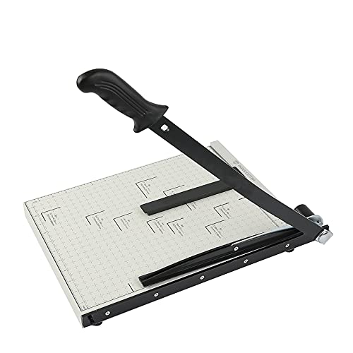 ZEQUAN B4 15" Heavy Duty Paper Cutter, Metal Base, Safety Lock, 10-Sheet