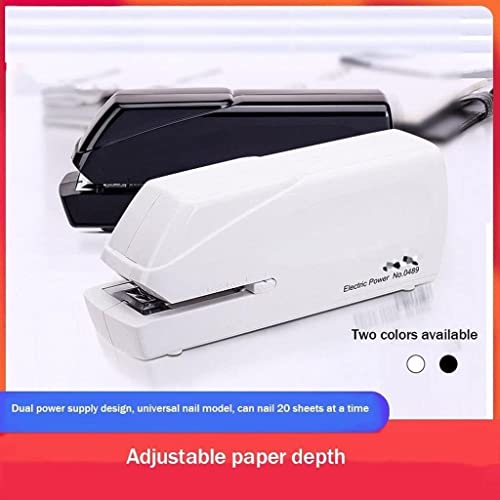 GTTBL 20 Sheets Small Staplers Electric Office Desk Staplers Home School Supplies Stationery Desktop Stapler