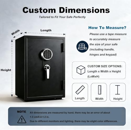 QGBDDP Home Protective Cover for Safe and Storage Cabinet, Custom Fit