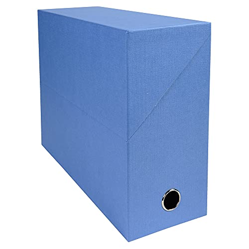 Exacompta Canvas Transfer Box, A4, 120 mm Spine - Assorted Colours, Pack of 5
