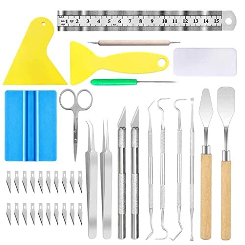 XDSRFVW Set Craft Vinyl Weeding Tools Basic Tool Kit for Silhouettes Cameos Lettering DIY Handmade
