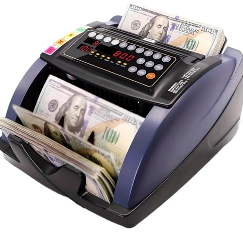 110/V Portable Counterfeit Banknote Detector LCD Display Fast Counting