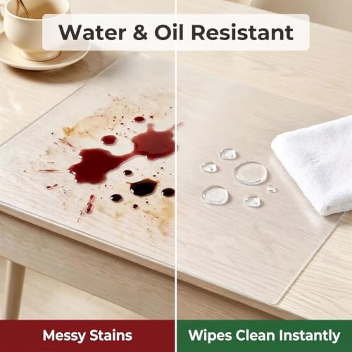 42X46 Inches Frosted Clear Office Desk Pad Mat Blotter Vinyl Table Cover