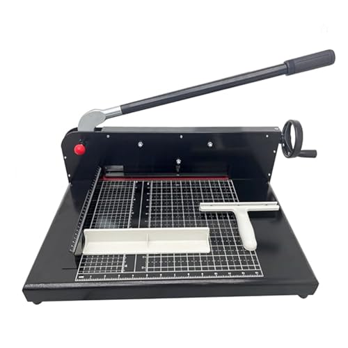 INTBUYING Paper Cutter Guillotine Style Heavy Duty Manual Stack Paper Trimmer Max 12.2in with Safety Protection for Home Office