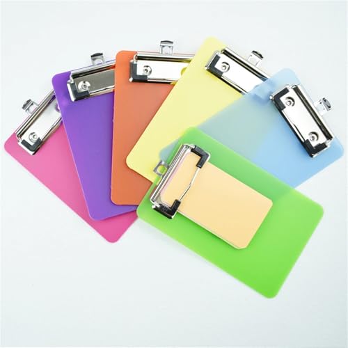 Clipboards Bulk 10Pcs Portable Multi-Function Clipboard Organizer Hangable Mini Plastic Note Holder for Home Office School for Professionals(Blue)